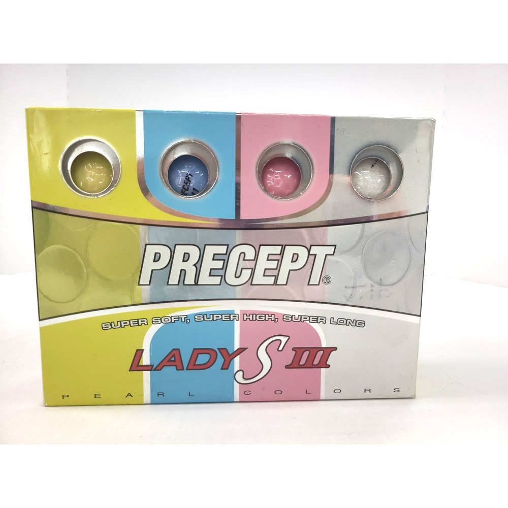 Precept Lady S III Golf Balls Pearl Assorted Color Balls (4- E Packs)
